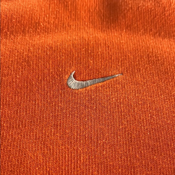 Nike Orange Crewneck Sweatshirt with Ribbed Cuffs - Picture 3 of 7